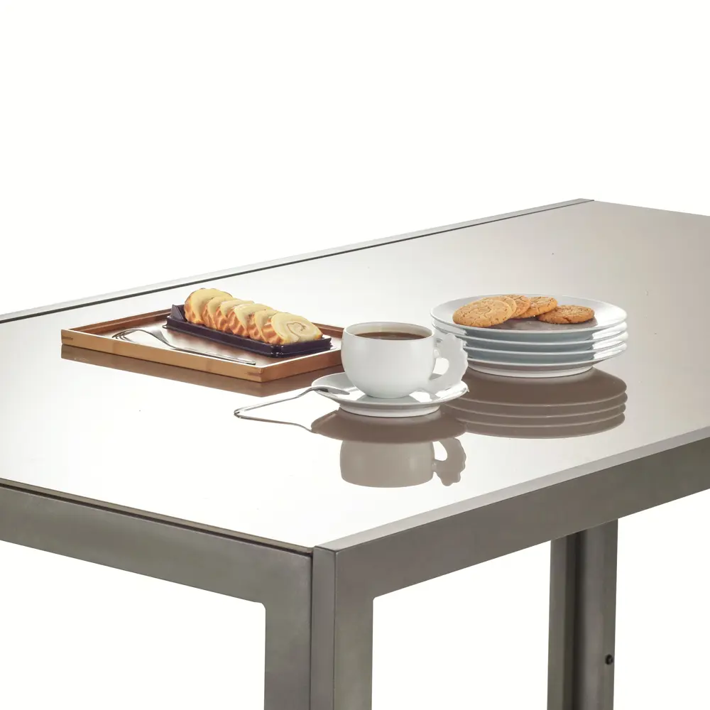 Стол садовый Naterial Lyra Fix 160х90х75 см алюминий/стекло коричневый STLM-2039601 - Вид №6