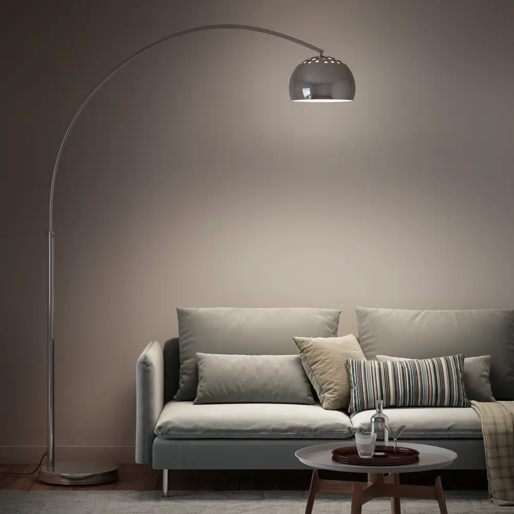 Торшер KREAFORTA Santee цвет черный/никель STLM-2144172