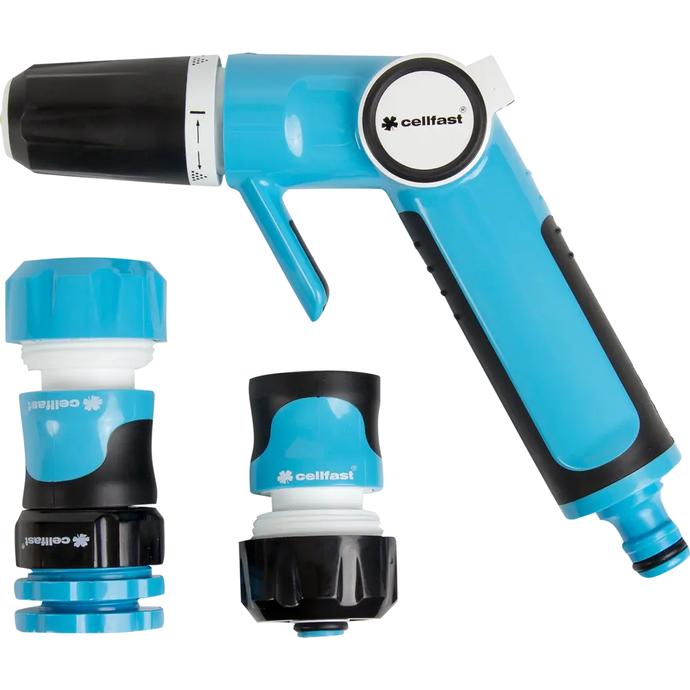 Набор Пистолет для полива Cellfast Eco Plus с коннекторами 3/4" 2 режима STLM-2063092