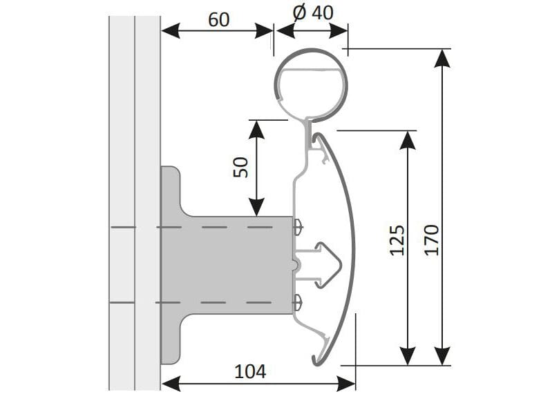 Защита бампера / поручня в Life-Blend® Styla WBH.170 ARCH-00123247 - Вид №2