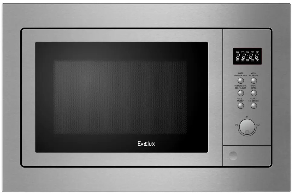 91096536 Встраиваемая микроволновая печь Evelux Mw 25 x 25 л 59.5x46x40 см цвет серый STLM-0482179