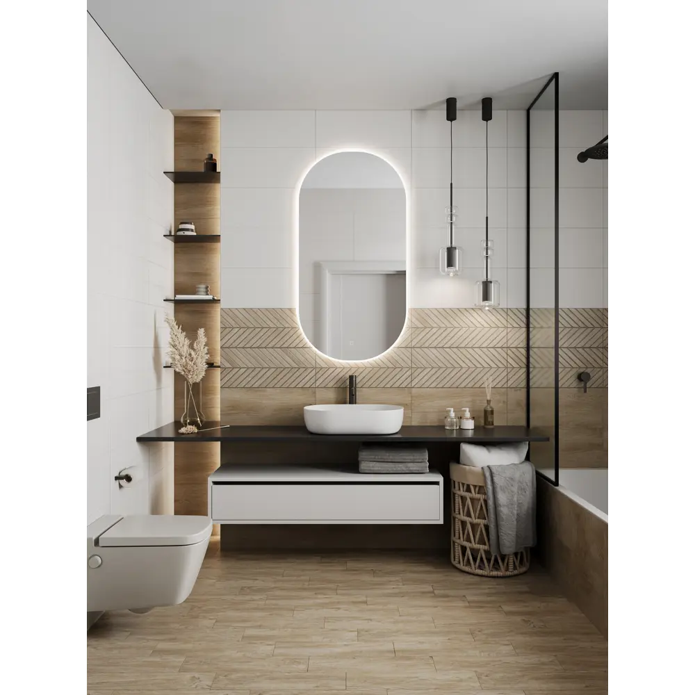 Gracia Ceramica Shine 03 — настенная плитка под дерево для ванной 89416686 STLM-1570863 - Вид №3