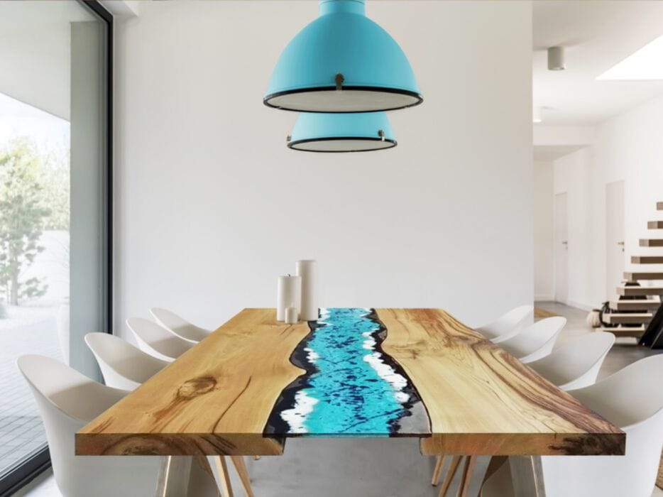 Прямоугольный стол с деревянной столешницей и лавовым камнем Grandi Maioliche Ficola Life ARCH-00050501