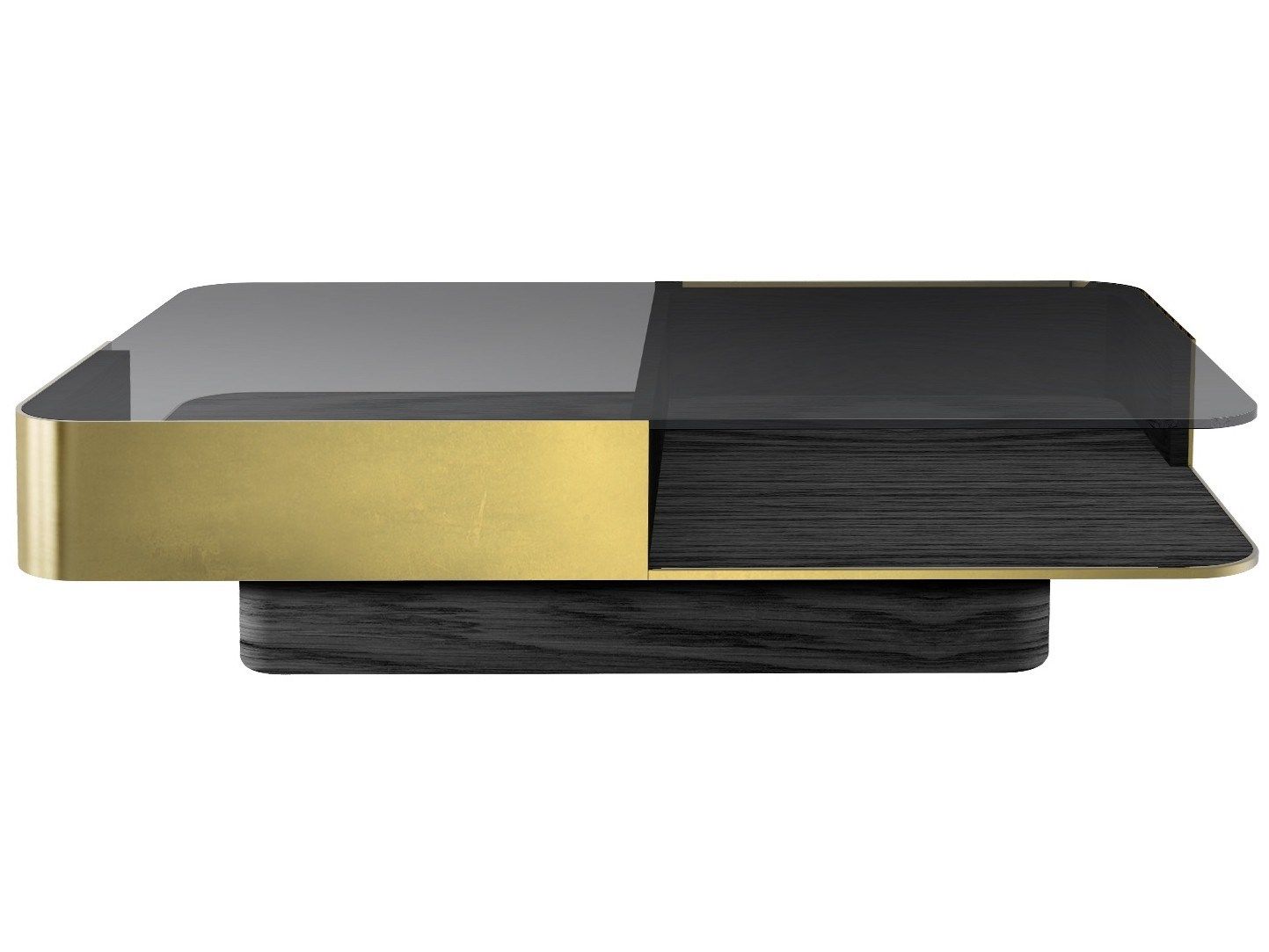 Прямоугольный журнальный столик из дерева и стекла в стиле 70-х годов для гостиной RED EDITION LOUNGE ARCH-00042019 - Вид №17