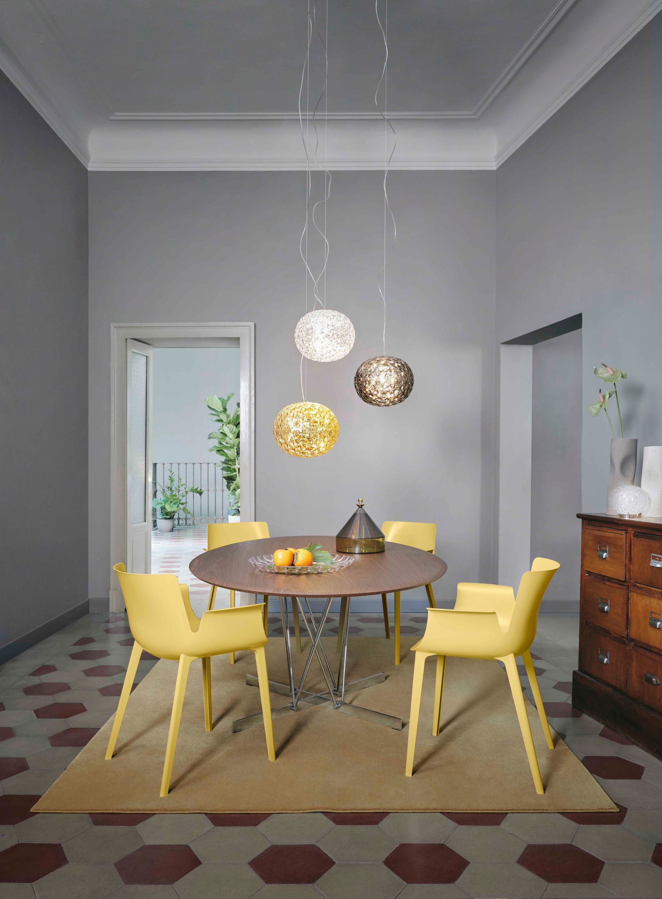 Стальной и деревянный стол со спицами Kartell VISCOUNT OF WOOD ARCH-00031352 - Вид №3