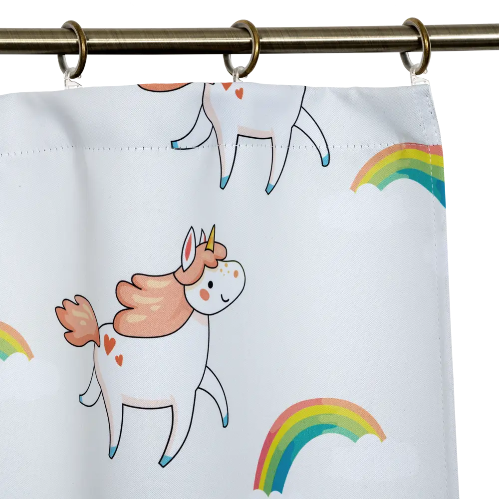 Штора на ленте «Единорог» 145х260 см цвет бежевый SEASONS STLM-2115016 - Вид №2