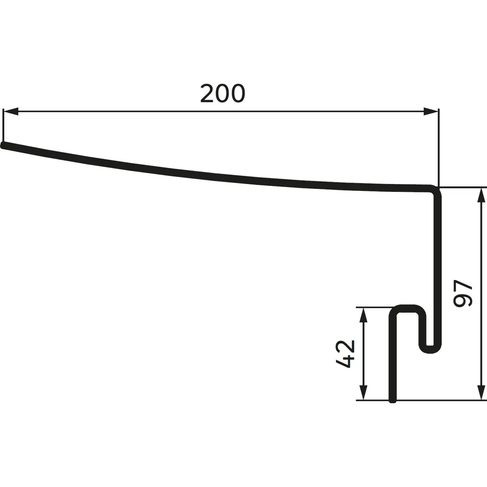 Профиль околооконный для фасадных панелей MONLID цвет белый 3 м STLM-2139013 - Вид №3