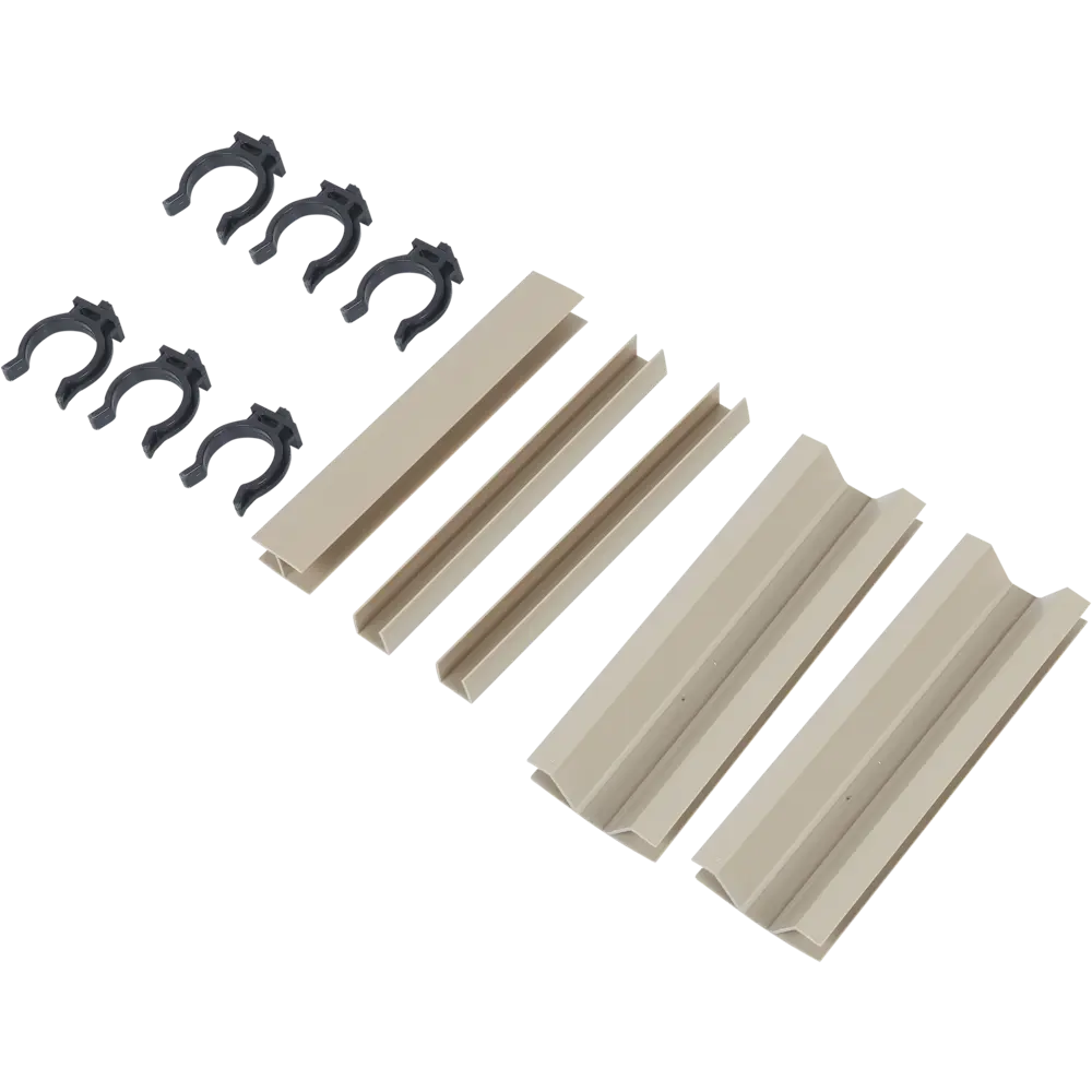 Комплект для установки кухонного цоколя, 19 см, ПВХ, цвет кофейный Santreyd STLM-2178833 - Вид №5