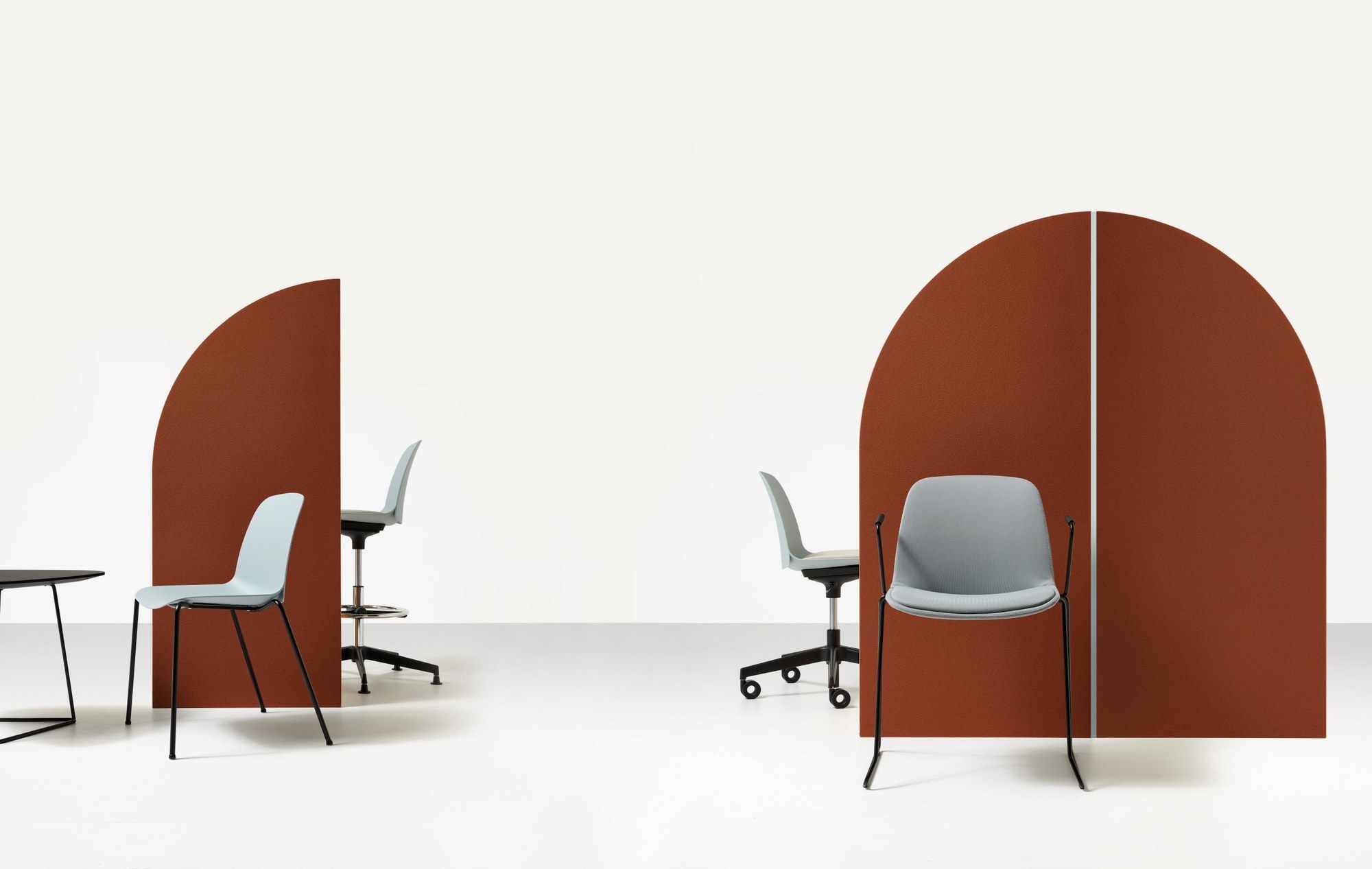 Офисное кресло из полипропилена с колесами на насесте Diemme Kire ARCH-00057690 - Вид №2