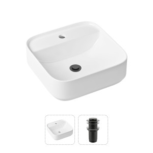 90760153 Раковина накладная 21520840 42см, с донным клапаном Bathroom Sink STLM-0371695 LAVINIA BOHO