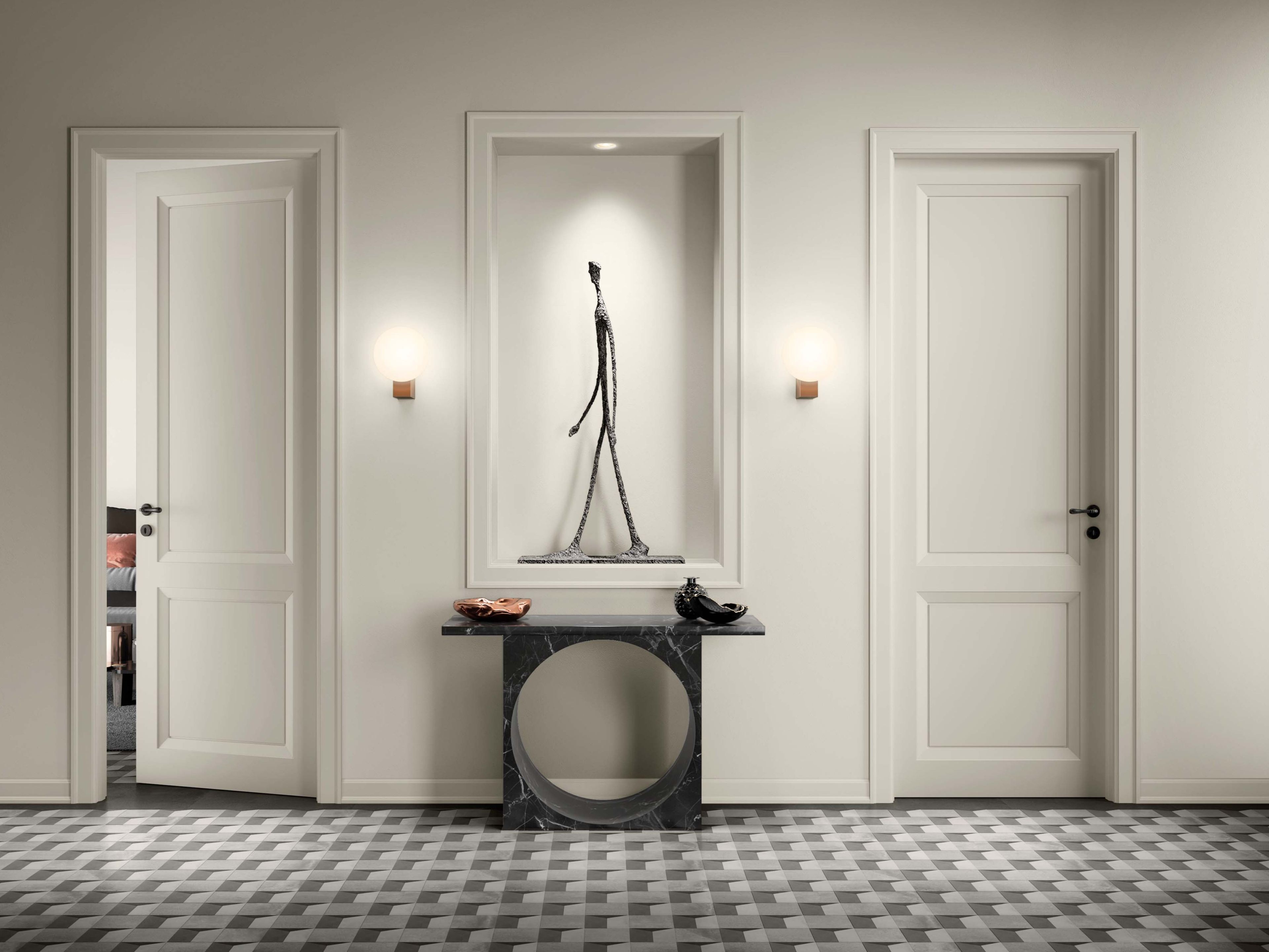 Лакированная распашная дверь BARAUSSE деревянные двери ARCH-00119286 - Вид №1