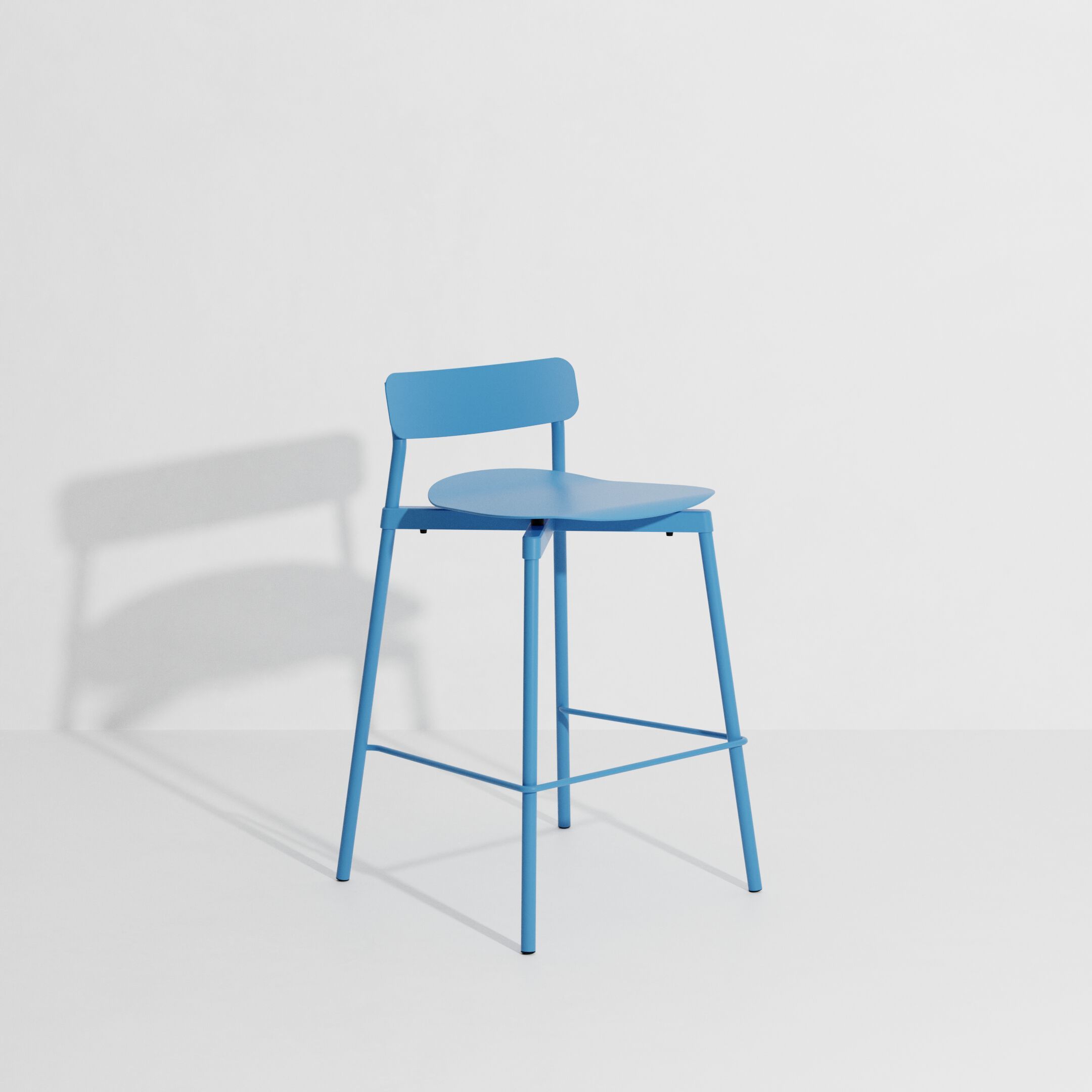 Высокий штабелируемый алюминиевый стул с порошковым покрытием с подставкой для ног Petite Friture Fromme ARCH-00091817 - Вид №51