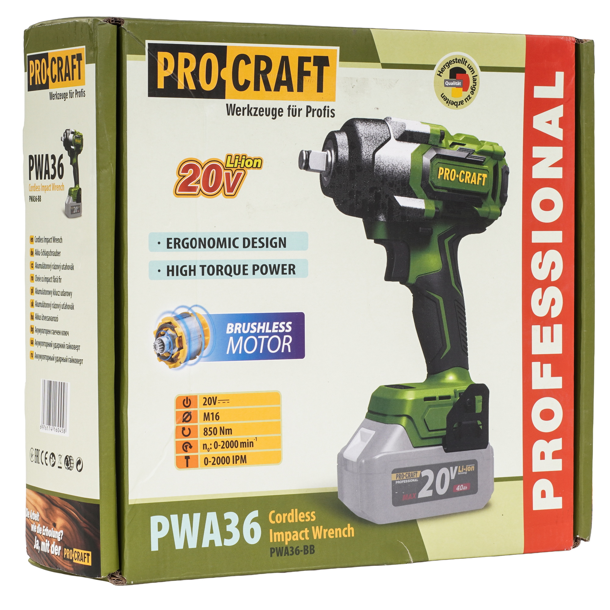 Гайковерт PROCRAFT PWA36   , Без ЗУ, Без АКБ 5496905 STDN-0142354 - Вид №6