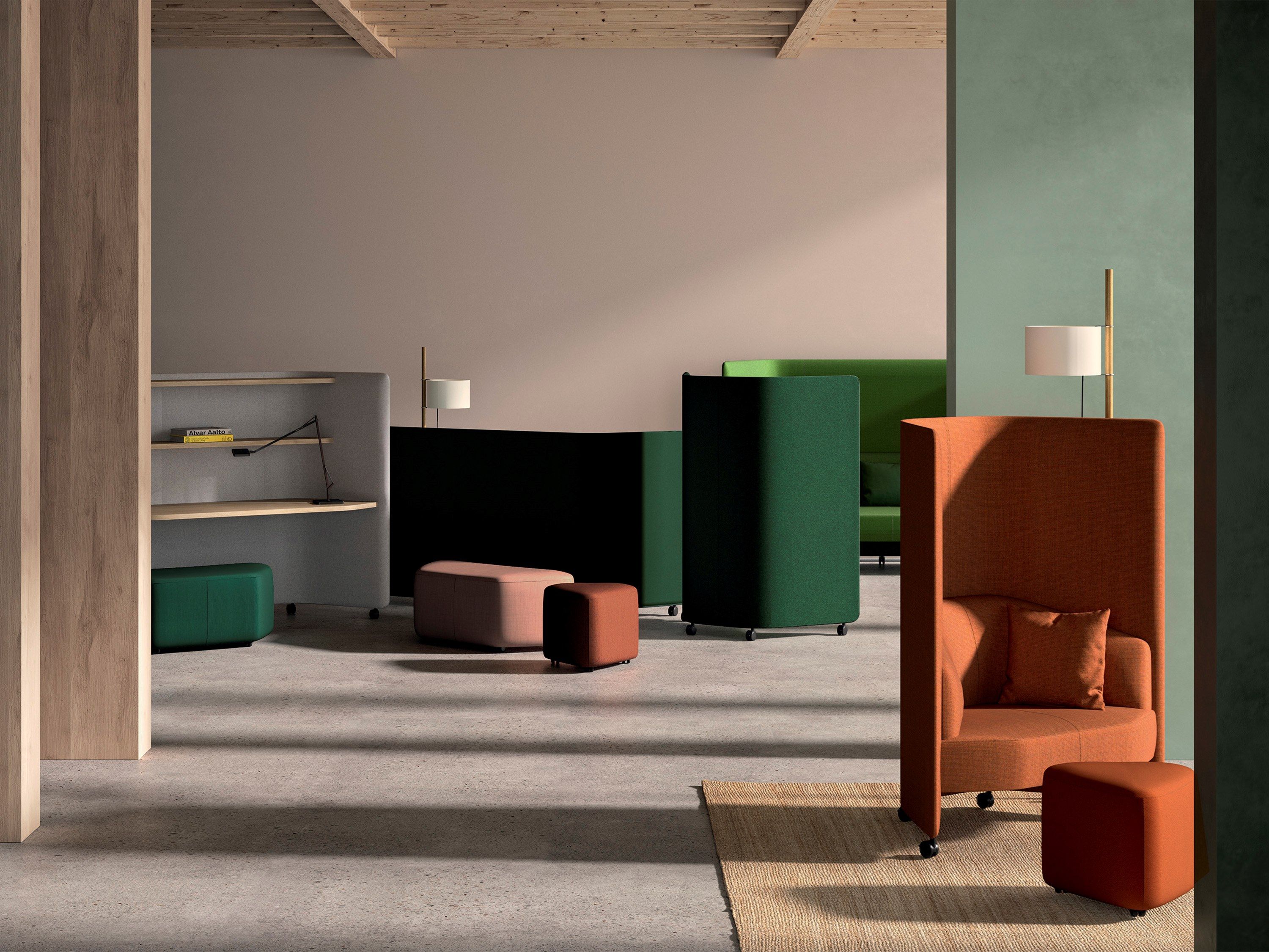 Тканевое кресло с высокой спинкой Andreu World IN OUT OFFICE SF2251 ARCH-00056944 - Вид №2