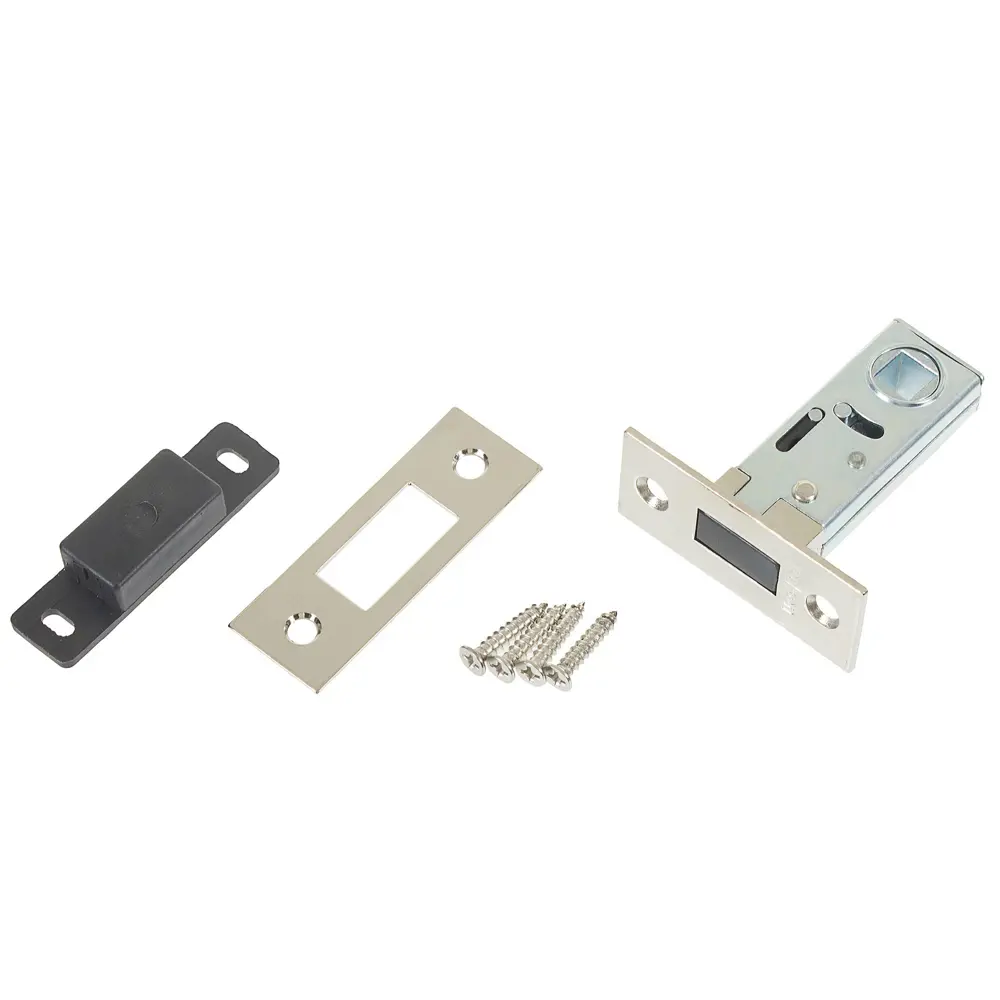 Защёлка межкомнатная магнитная EDS-6-50 сталь/пластик цвет никель EDSON STLM-2012930 - Вид №2