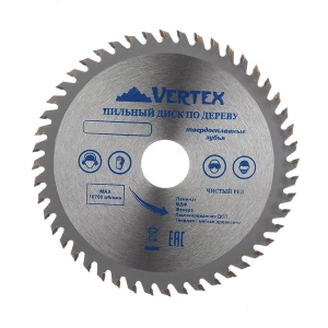 Диск пильный по дереву Vertextools 125-48-22, 125x1.1x22.2 мм