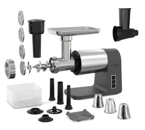 9176131 Мясорубка электрическая TEQQO Grindmaster Plus серый