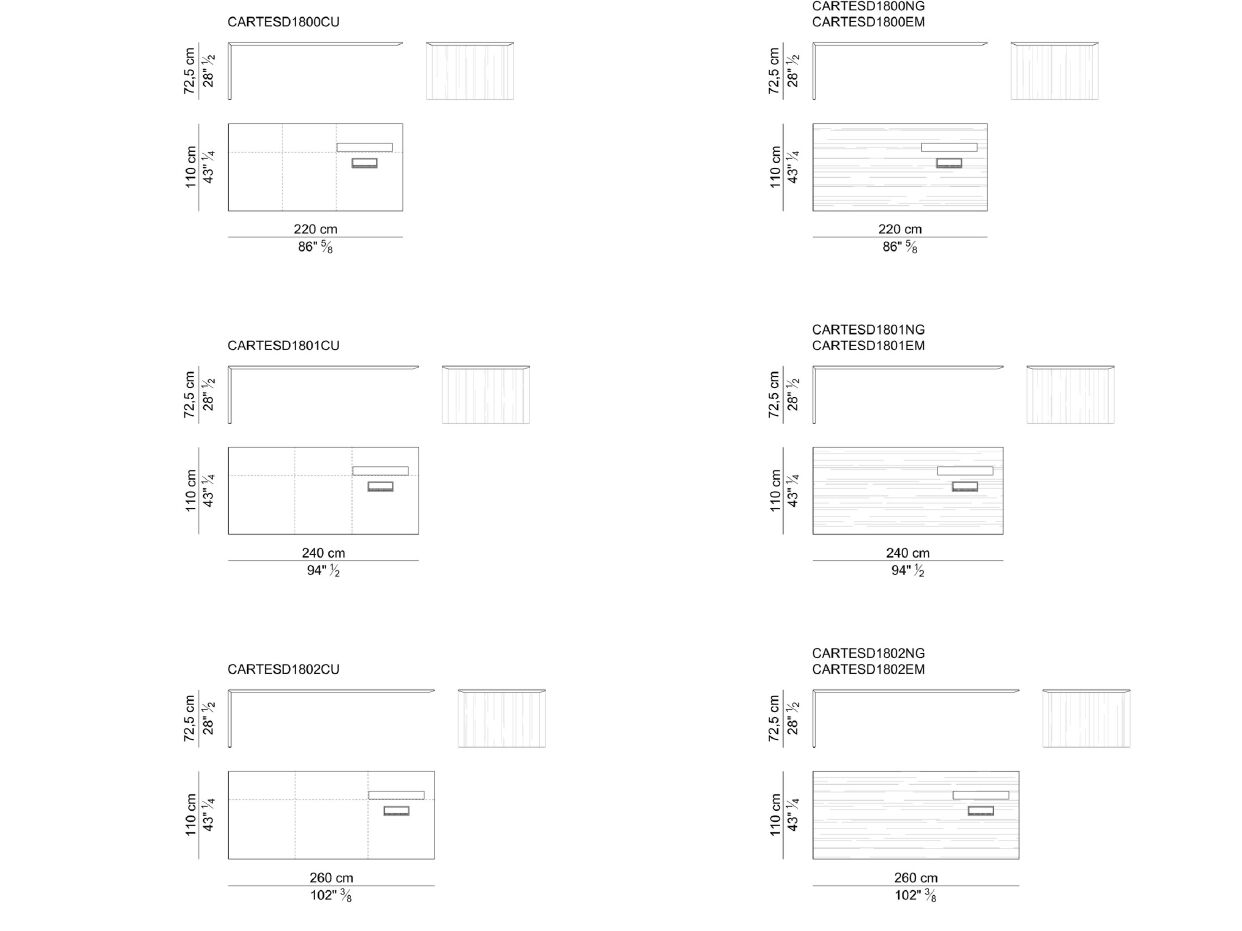 Деревянный и мраморный угловой рабочий стол i 4 Mariani Декартовый ARCH-00146694 - Вид №4