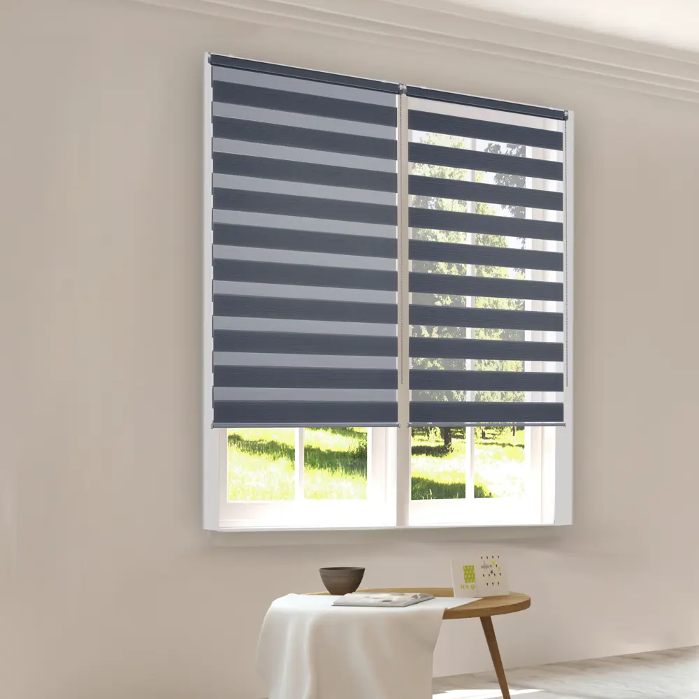 Рулонная штора день-ночь KREAFORTA Novosiberia 65x175 см синяя 89408653 STLM-1581673 - Вид №7