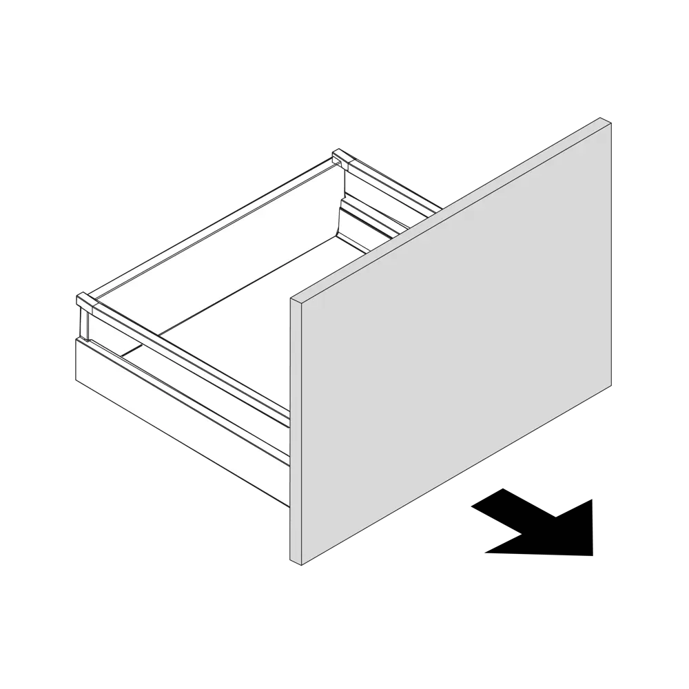 Фасад выдвижного ящика София 12.5x59.7 см KONSENSA ЛДСП цвет серый София Грей STLM-2143177 - Вид №16
