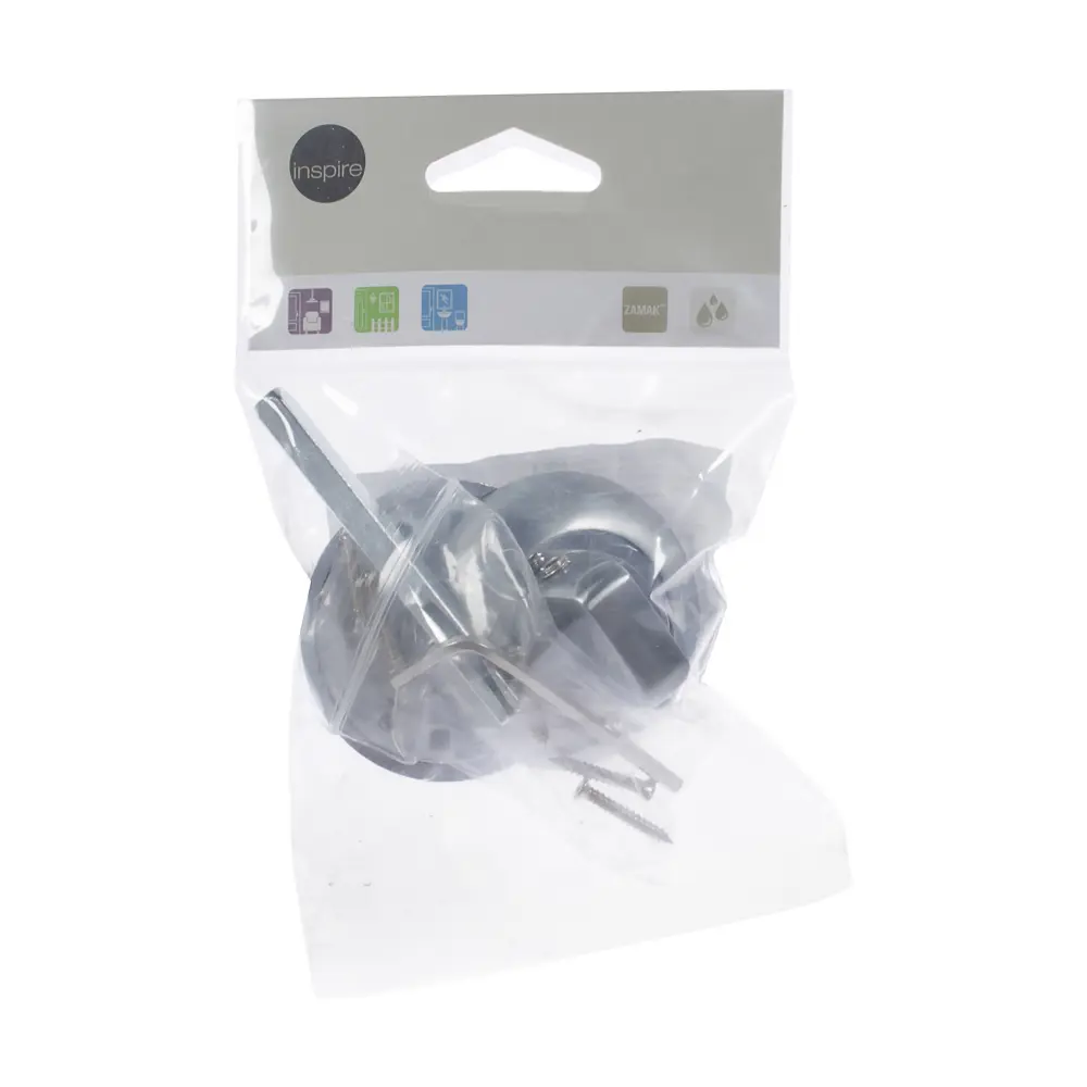 Фиксатор-вертушка для дверей Inspire круглый, цвет хром STLM-2027251 - Вид №2