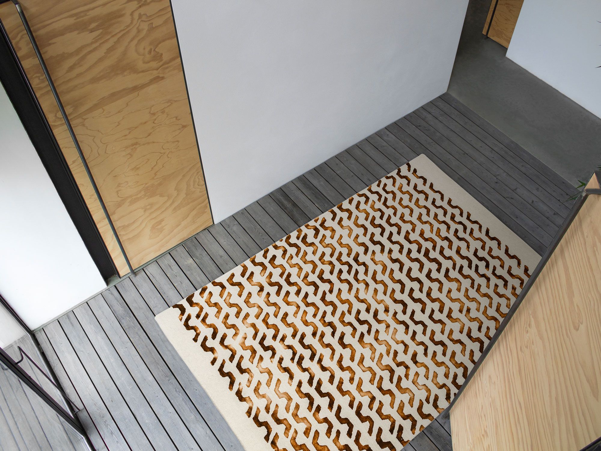 Ковер из чистой новозеландской шерсти с ручной росписью G.T.DESIGN летать ARCH-00068029 - Вид №3