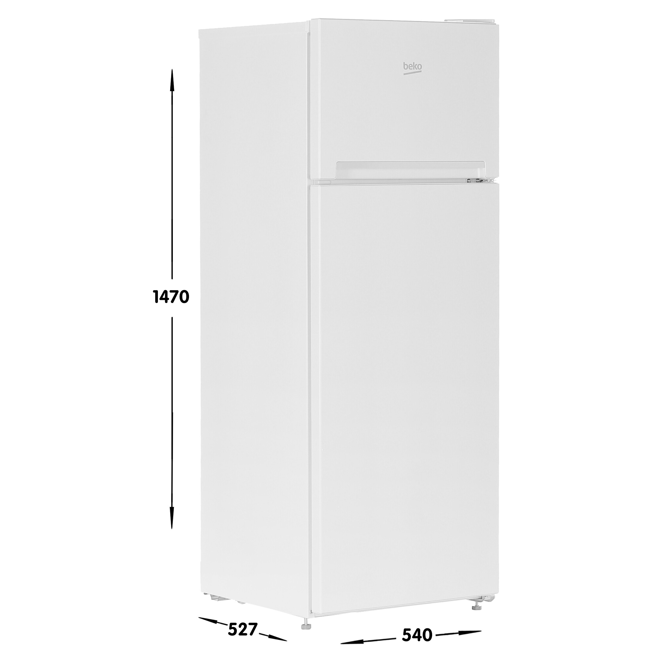 5329040 Холодильник с морозильником   Beko DSF5240M00W белый STDN-0039537 - Вид №6