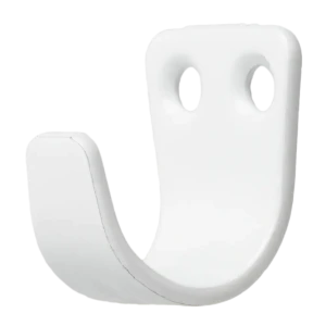 Вешалка настенная №1 1 крючок цвет белый