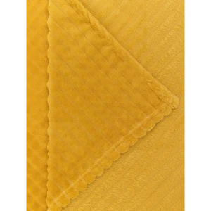 Плед Кубики 200x220 см фланель цвет охра