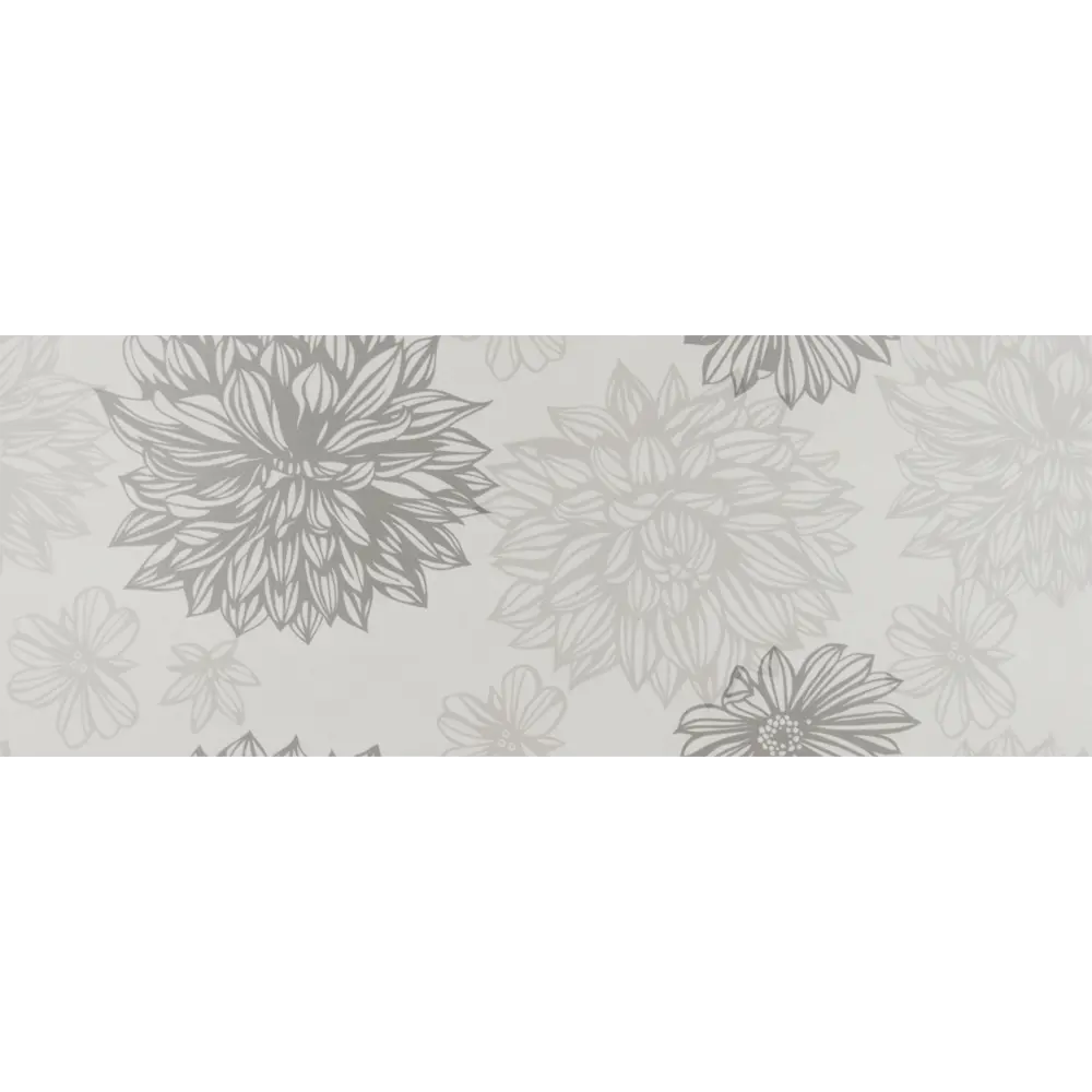 Плитка настенная Osaka Flower 20x50 см 1.3 м² цвет серый Golden Tile STLM-2072676