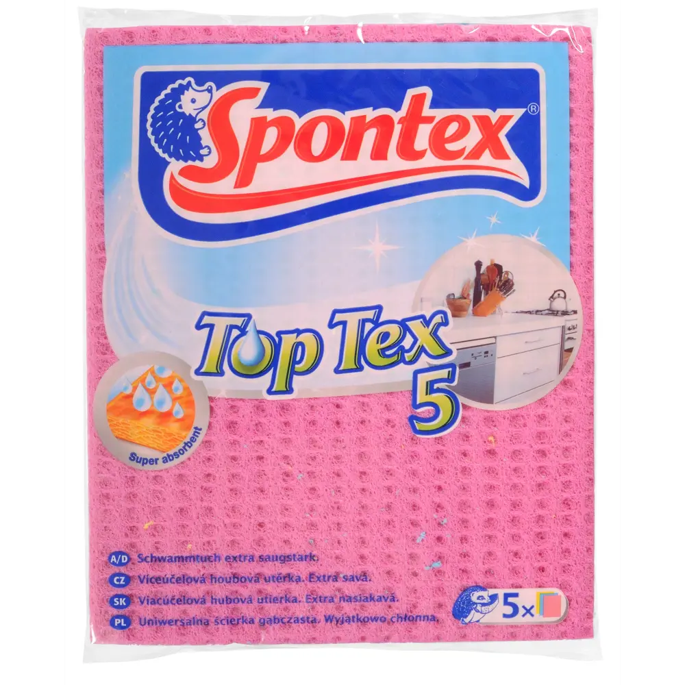 Салфетка целлюлозная Spontex Top Tex 5 шт STLM-2109702 - Вид №1