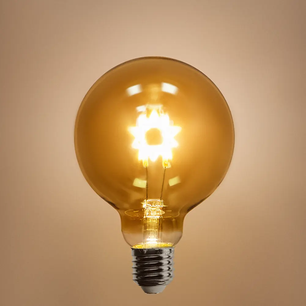 Декоративная филаментная лампа Voltega Star G95 тонированная 3Вт E27 89345992 STLM-0923951