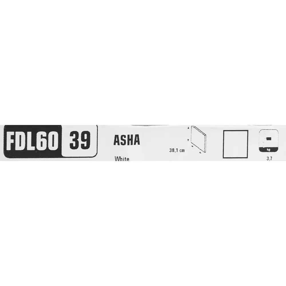 Фасад кухонного шкафа Аша 59.7x38.1 см KONSENSA ДСП цвет белый STLM-2169149 - Вид №18