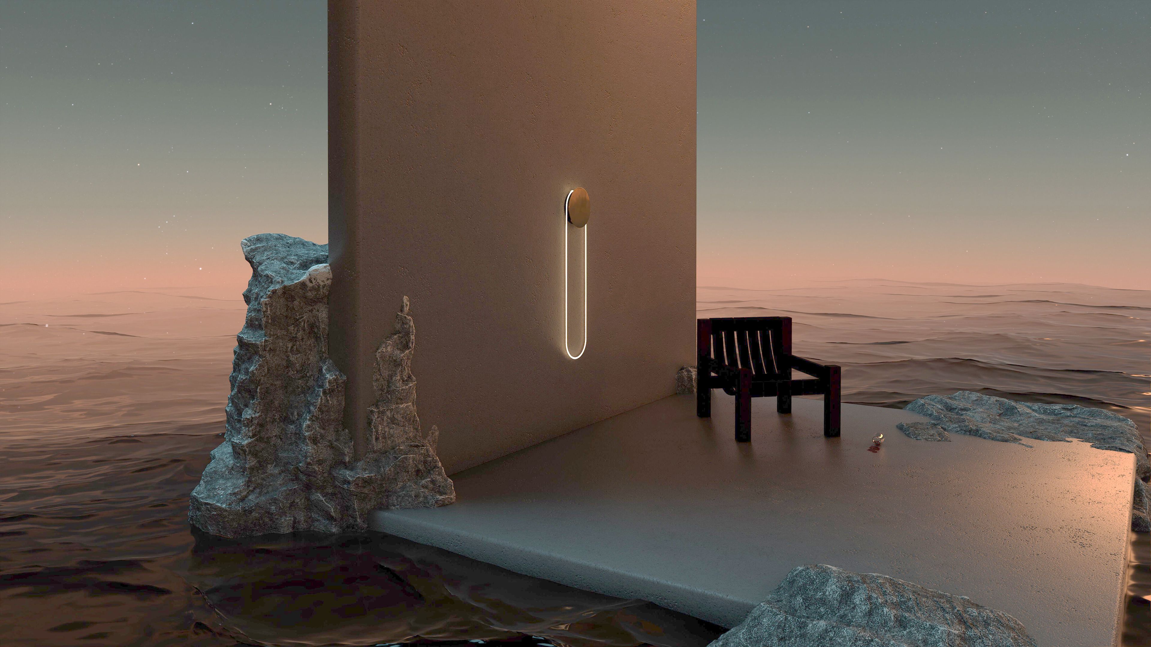 Стеклянный светодиодный настенный светильник Darmes Ra ARCH-00050010 - Вид №38