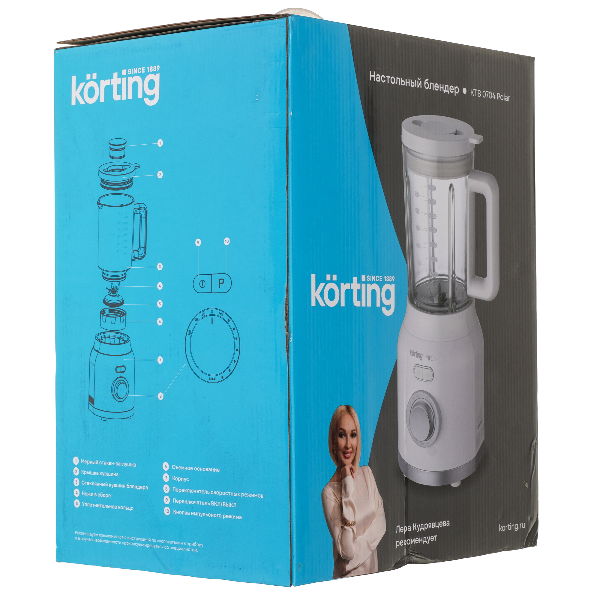9234609 Блендер стационарный Korting Korting KTB 0704 Polar белый STDN-0055937 - Вид №7