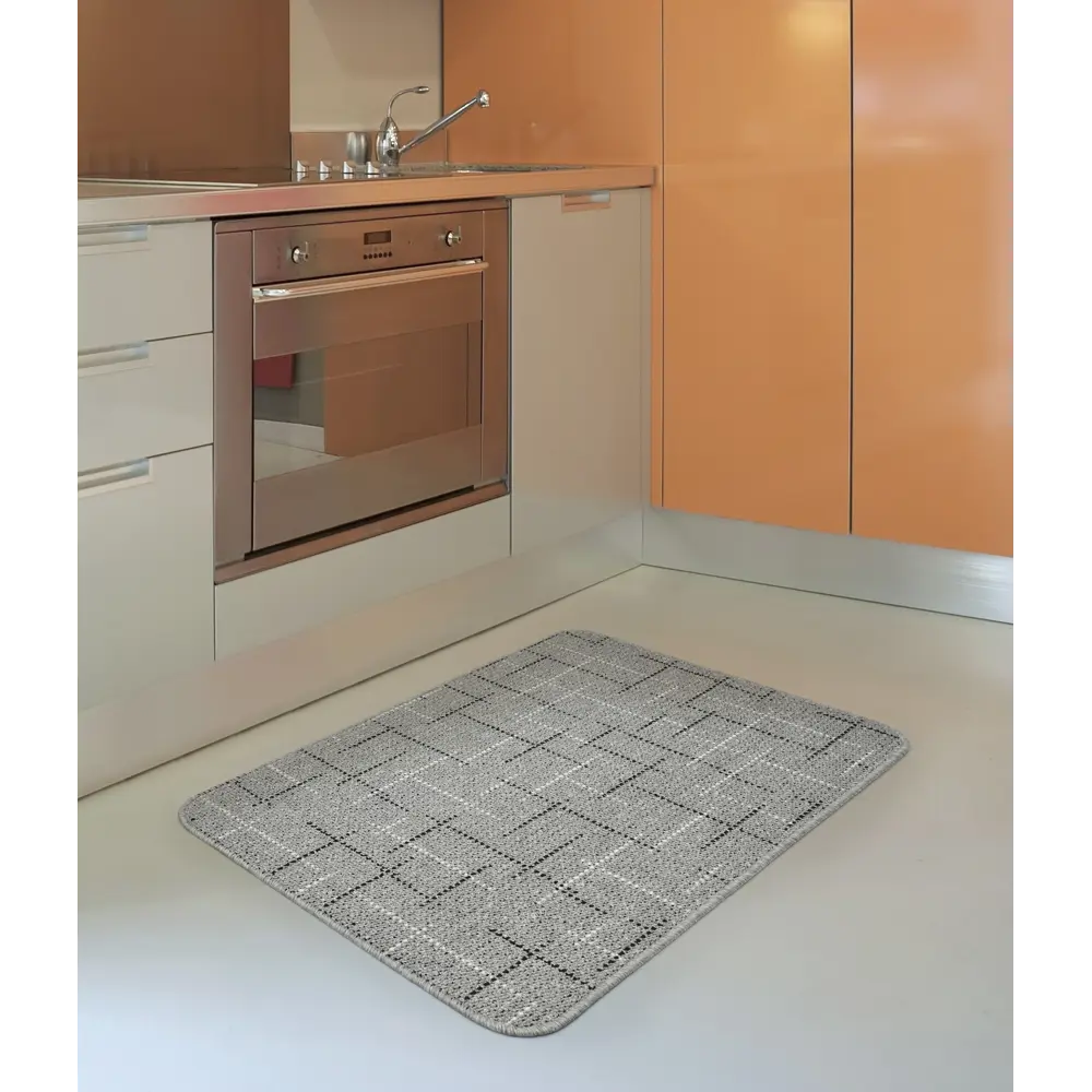 Коврик Taylor 67x100 см полипропилен цвет серый/чёрный 82207862 STLM-2013675 Santreyd  - Вид №2
