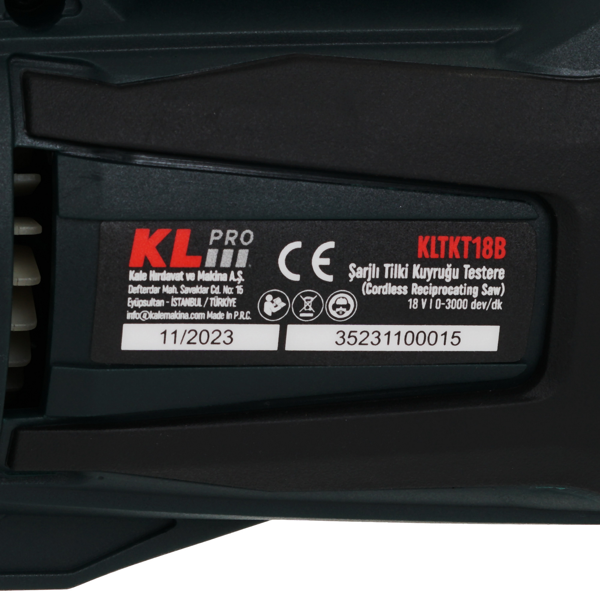 Сабельная пила KLPRO  KLTKT18B-50 9150409 STDN-0073221 - Вид №3