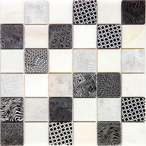 Декоративная мозаика VGS-2-9-300x300 30x30см мрамор цвет серый / серебристый SKALINI Vegas