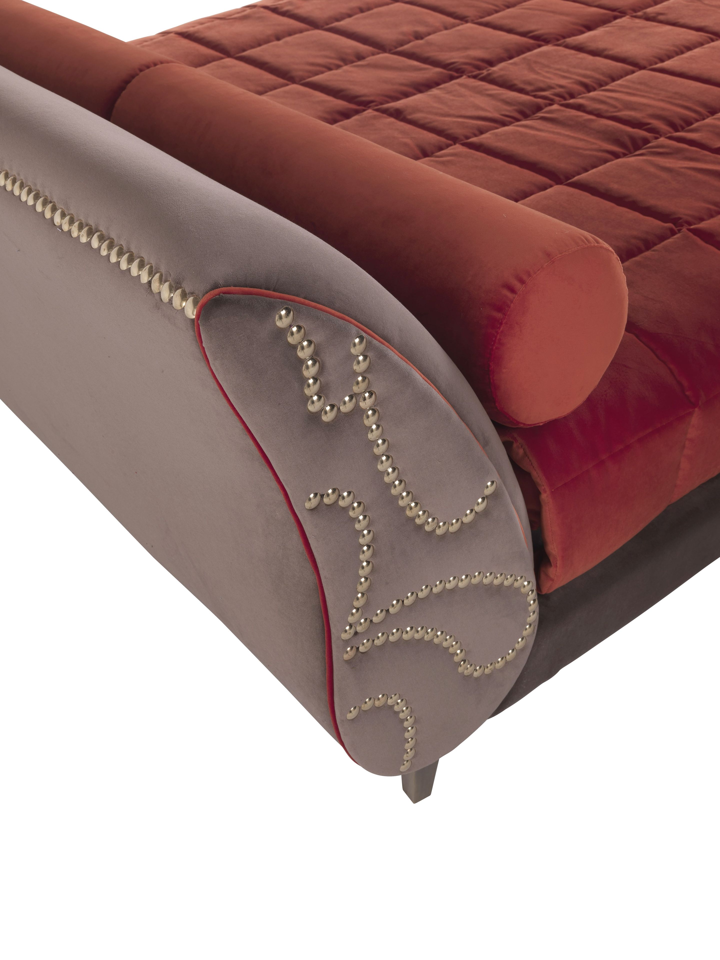 Двуспальная кровать из ткани с мягким изголовьем ETRO Home Interiors ARCH-00090494 - Вид №4