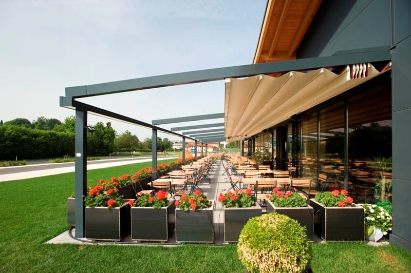 Алюминиевая пергола с раздвижной крышкой Pratic Tecnic ARCH-00044068 - Вид №1