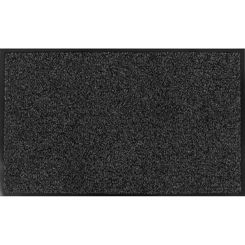 Коврик Inspire Gabriel 45x75 см полипропилен на ПВХ цвет тёмно-серый STLM-2076900 - Вид №1