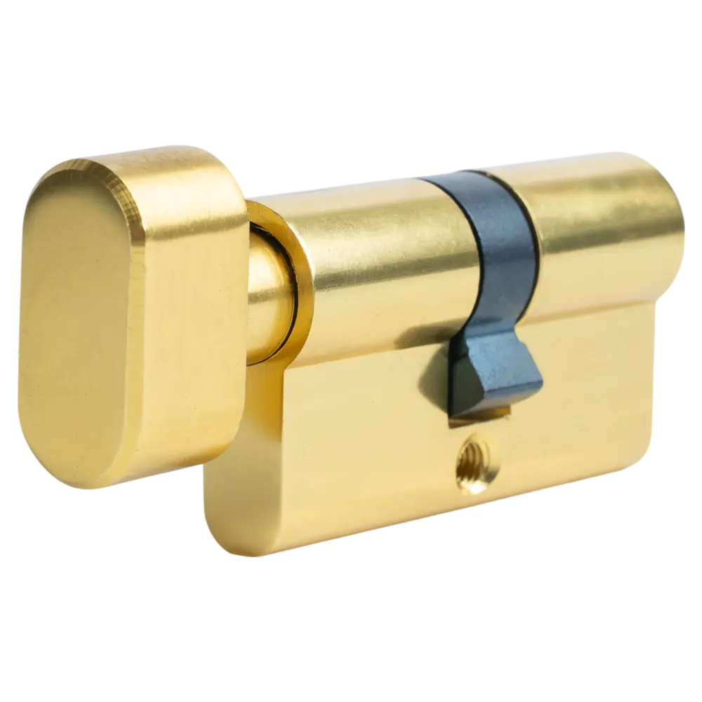 Цилиндр EDS-CYL 30x30 мм ключ/вертушка цвет латунь EDSON STLM-2085024