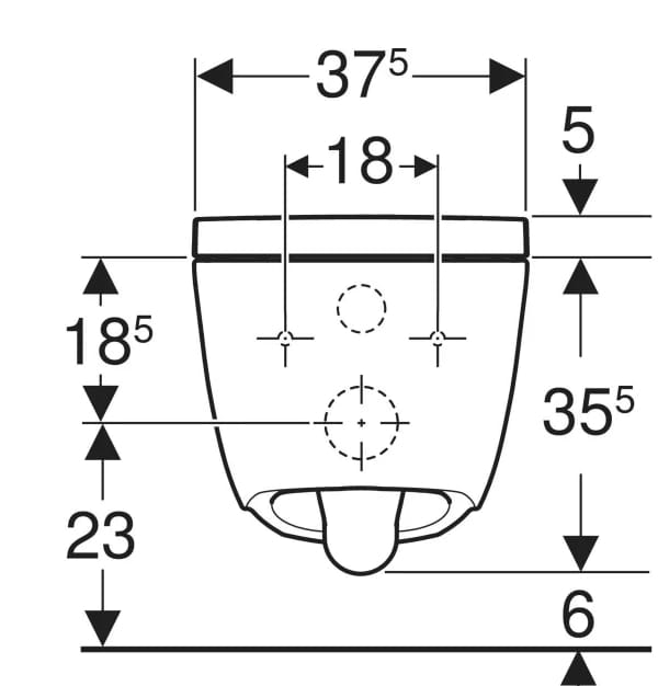 Подвесной туалет биде Geberit AquaClean ARCH-00101253 - Вид №6