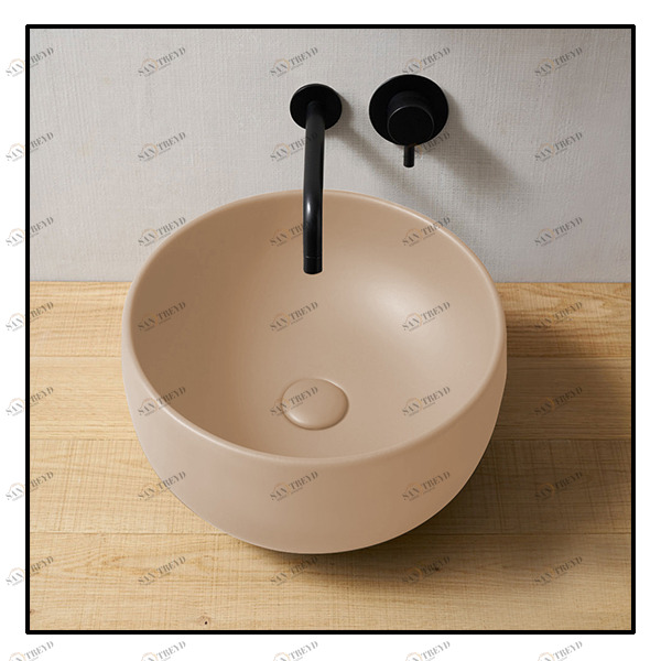 BAERALN Накладная раковина на столешницу  круглая Ceramica Cielo 