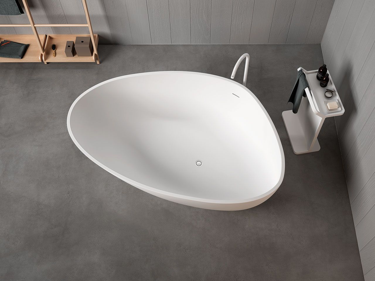 Ванна в центре комнаты в Cristalplant® Agape Drop ARCH-00146146 - Вид №2