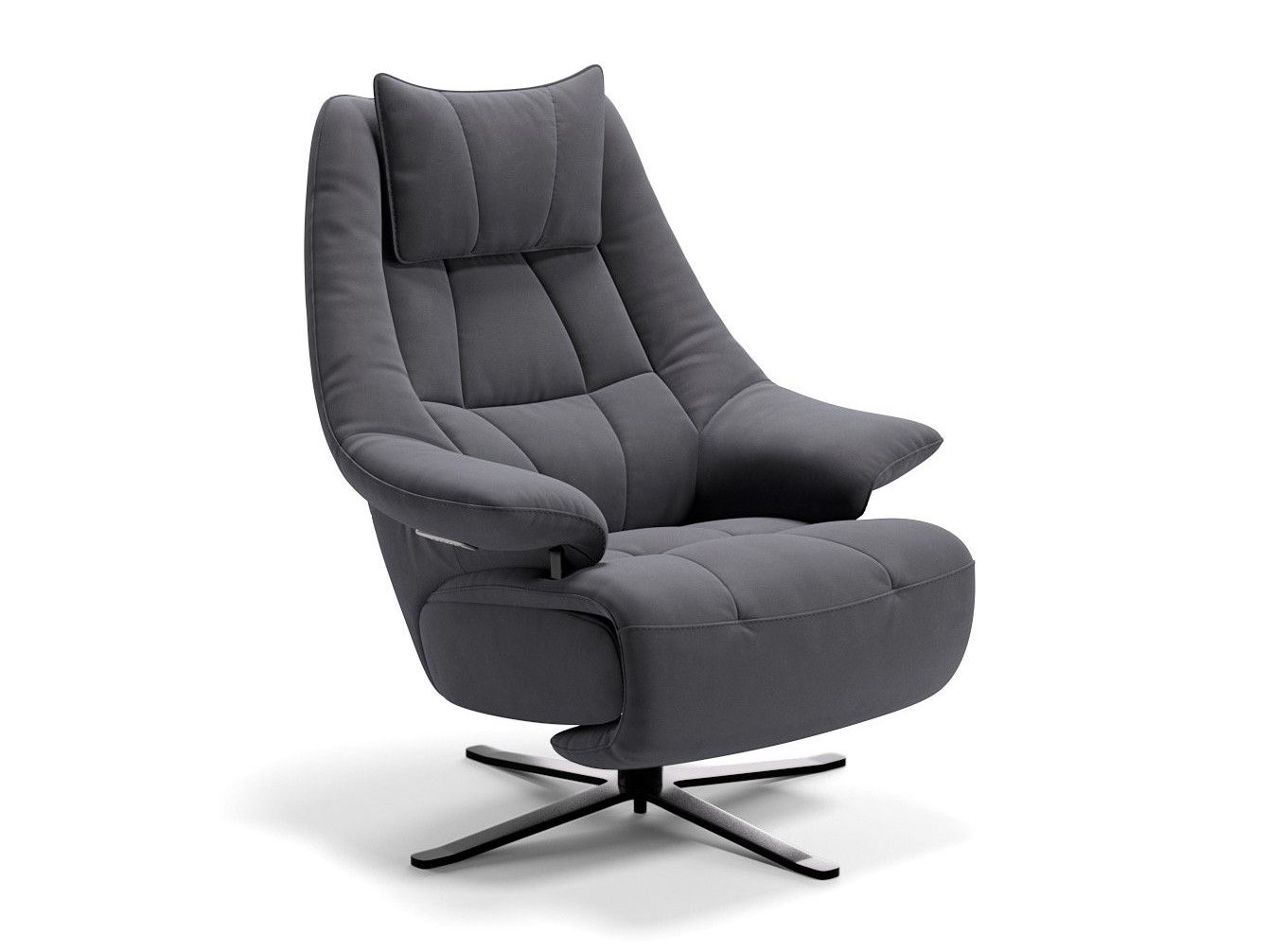 Тканевое вращающееся кресло с подлокотниками Sofanella FLORENCE ARCH-00061012