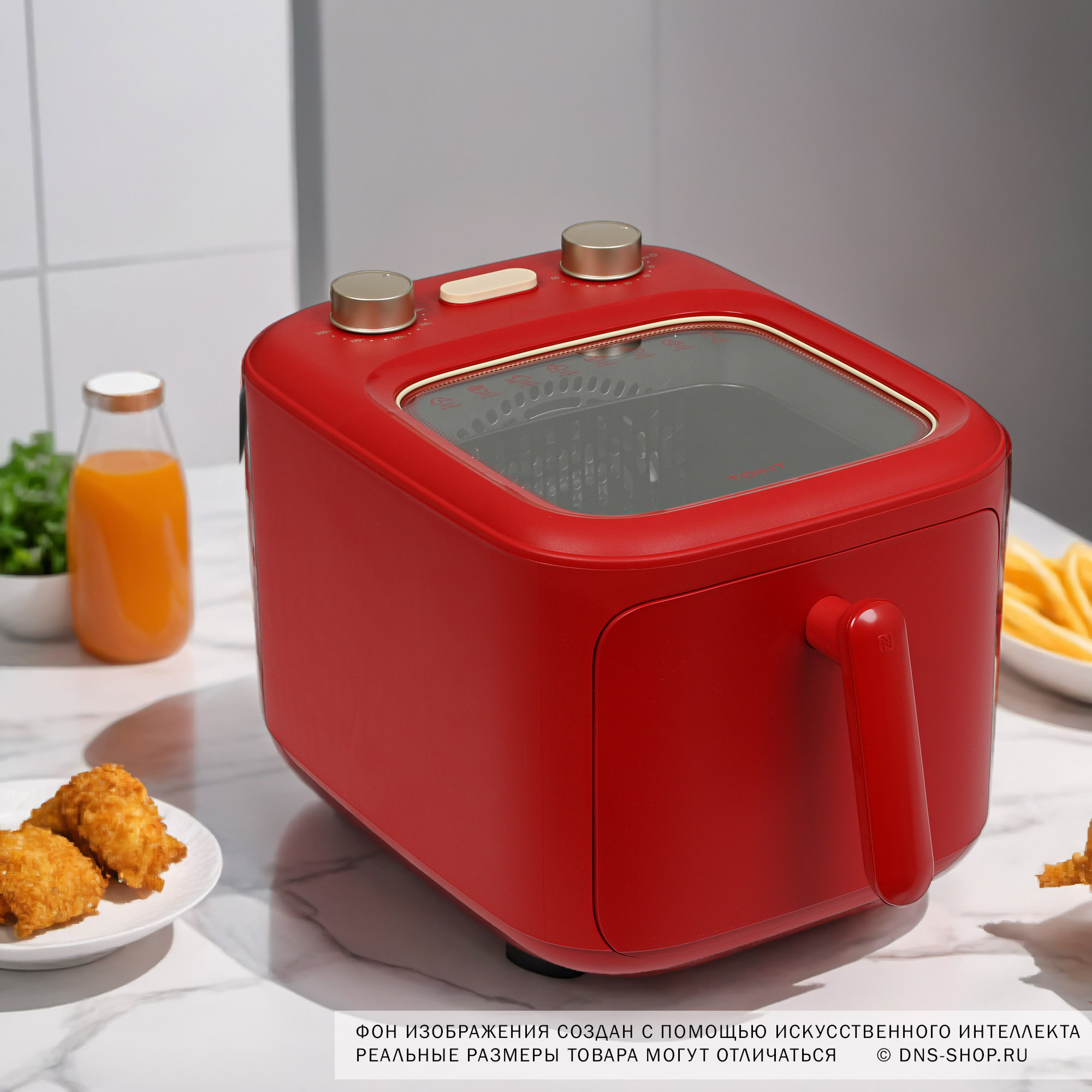 5402955 Аэрогриль TOKIT TKZ020 красный STDN-0118110 - Вид №10