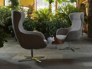 Flexstyle Вращающееся кресло с подлокотниками из ткани