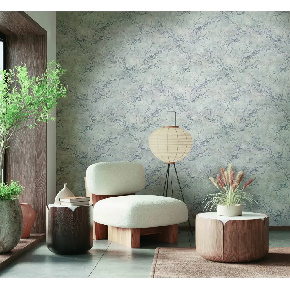 АРТЕКС Рейн - Флизелиновые обои серые с перламутровым эффектом 83972701 STLM-0045595 - Вид №3