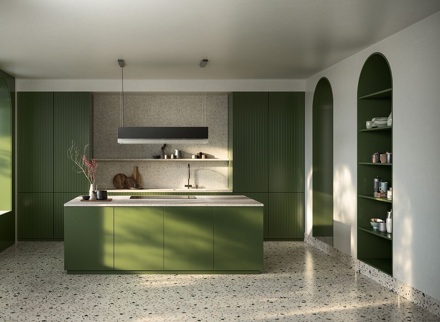 Островная вытяжка с активированным углем со встроенным освещением Falmec Circle.Технология ARCH-00061539 - Вид №1